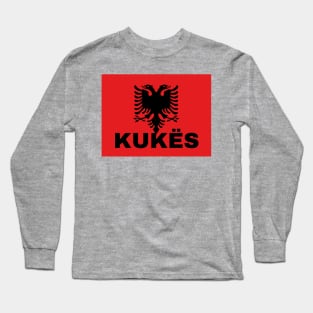 Kukës City in Albanian Flag Long Sleeve T-Shirt